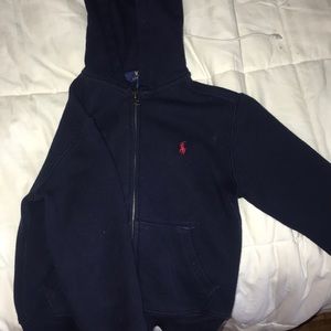 kids polo zip up sweatshirt